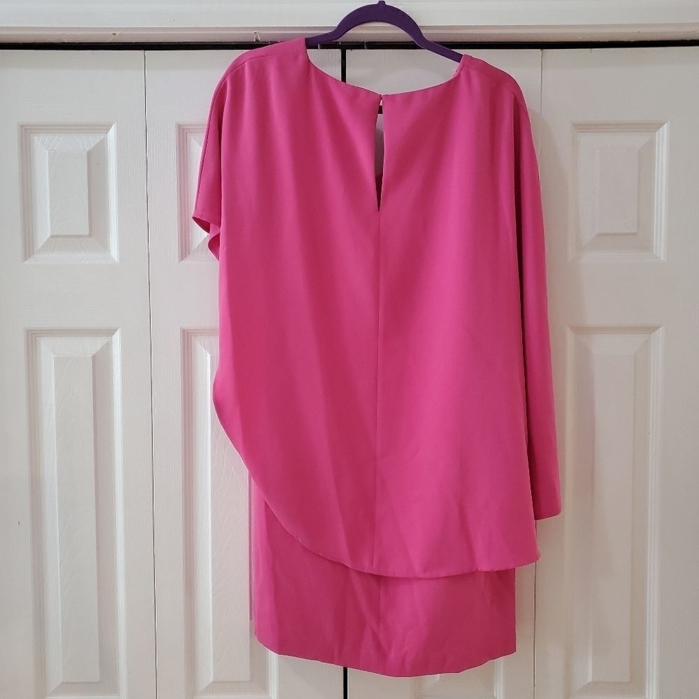 Trina by Trina Turk Women's Pink 100% Polyester Ruffle Adore 2 Mini Dres… - Picture 13 of 13